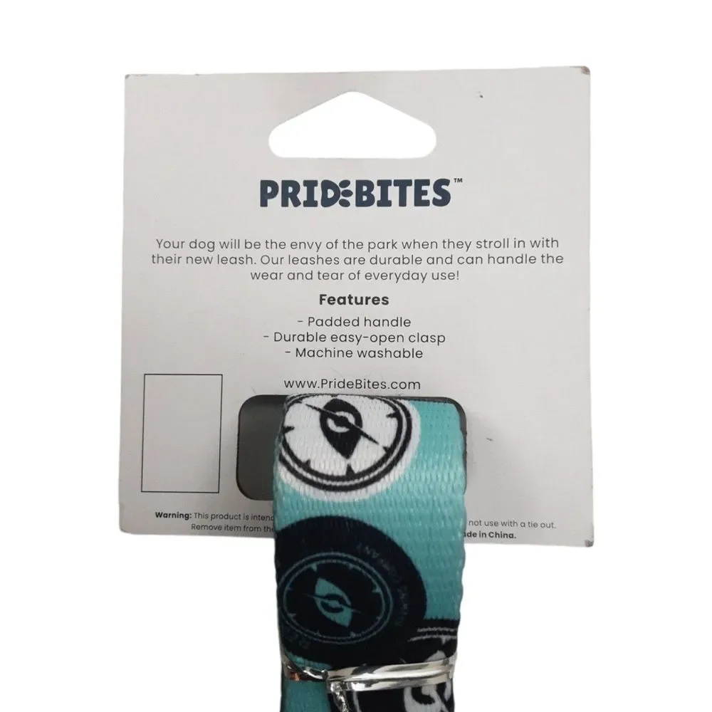 Pride Bites Dog Leash Green Large Padded Handle